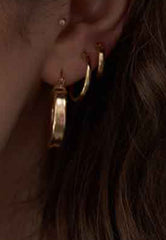 Soul Chunky Gold-filled Tube Hoops